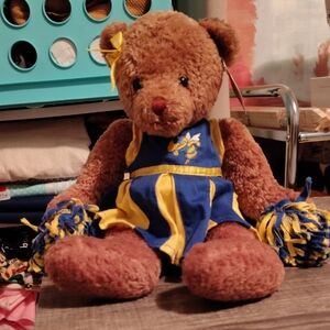 Gund Breanna Cheerleader 1998 Teddy Bear yellow Jackets